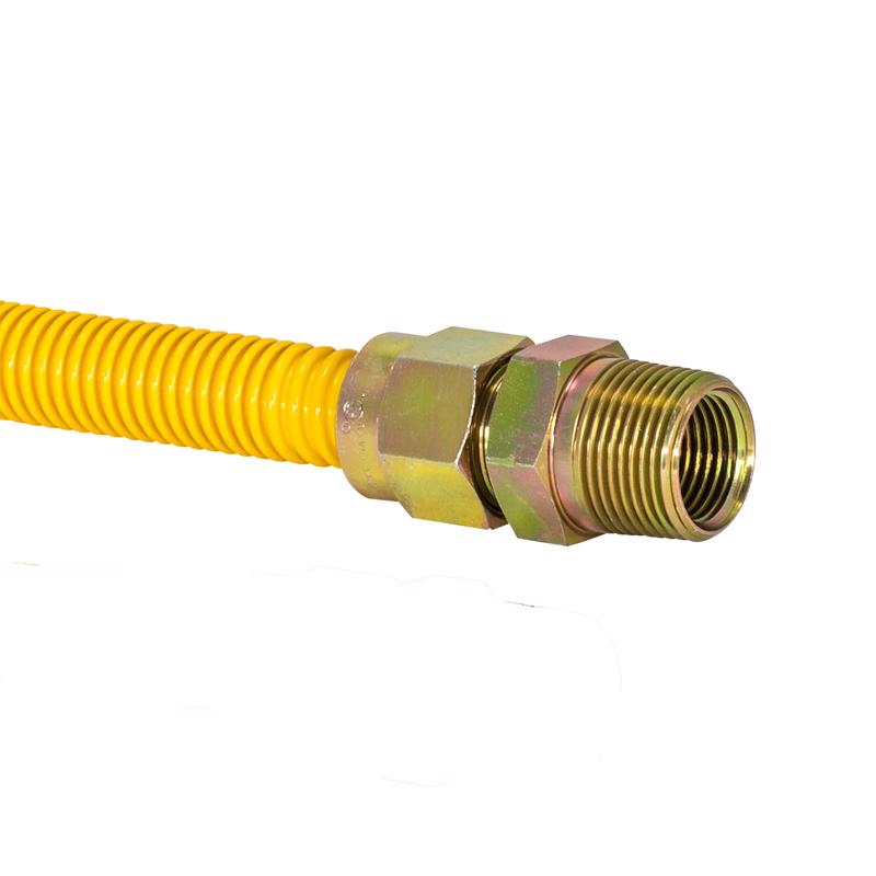 Eastman ProCoat 3/4 in. MIP X 3/4 in. D FIP 60 in. Stainless Steel Gas Connector