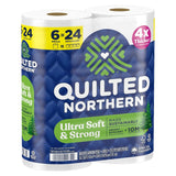 Quilted Northern 94429 Bathroom Tissue, 2-Ply, Paper, Pack of 6