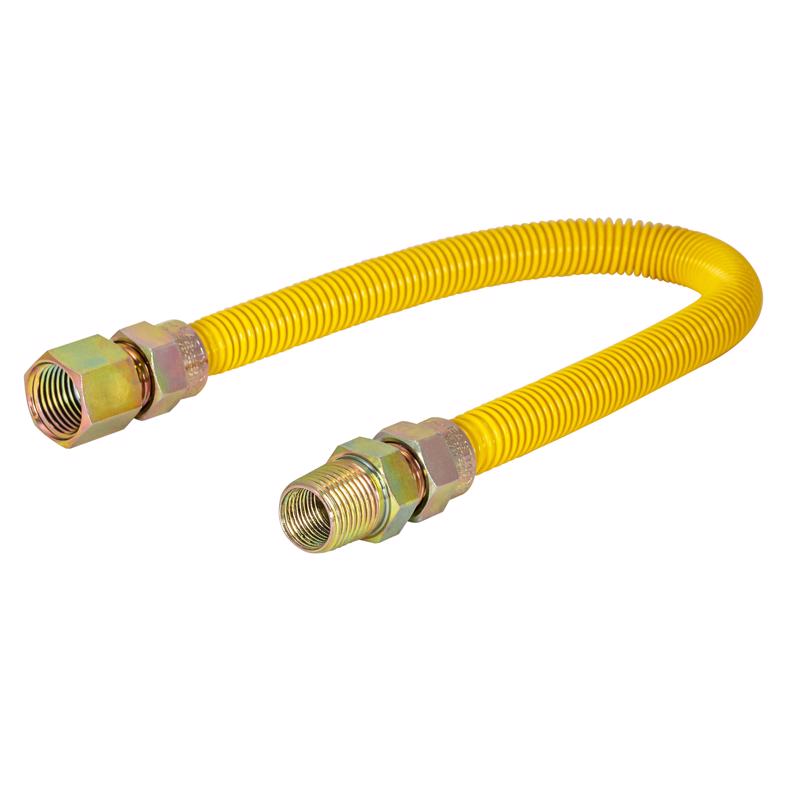 Eastman 1/2 in. FIP X 1/2 in. D MIP 48 in. Stainless Steel Gas Connector