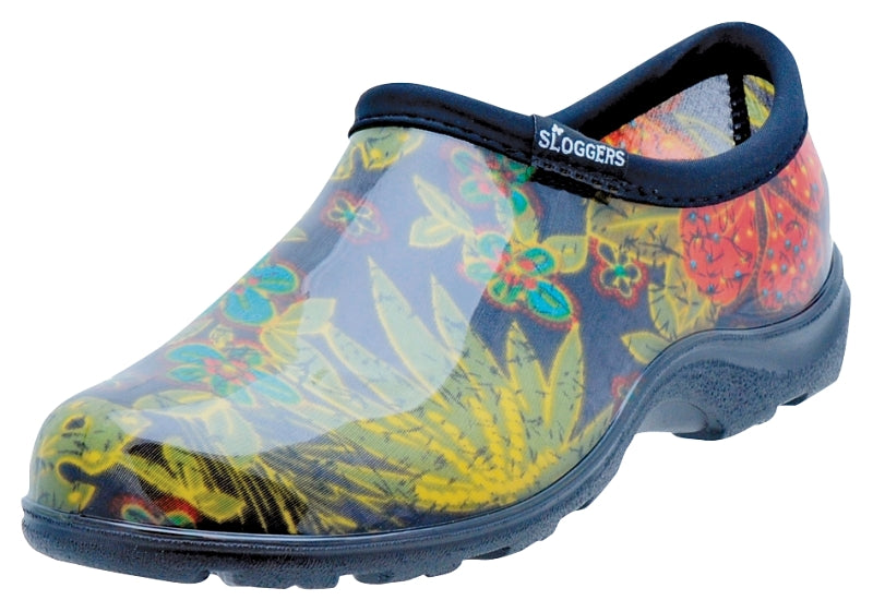 Sloggers 5102BK-06 Rain and Garden Shoes, 6, Midsummer, Black, Slip-On Closure, Plastic Resin Upper