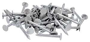 ProFIT 0069098 Hand Drive Roofing Nail, 1-1/2 in L, Flat Head, 11 ga, Steel, 1 lb