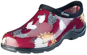 Sloggers 5116CBR-09 Rain and Garden Shoes, 9, Chicken Barn, Red, Plastic Resin Upper