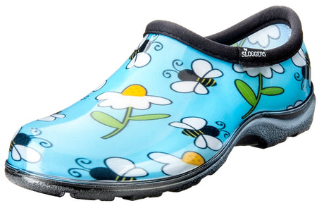 Sloggers 5120BEEBL07 Rain and Garden Shoes, 7, Bee, Blue, Plastic Resin Upper