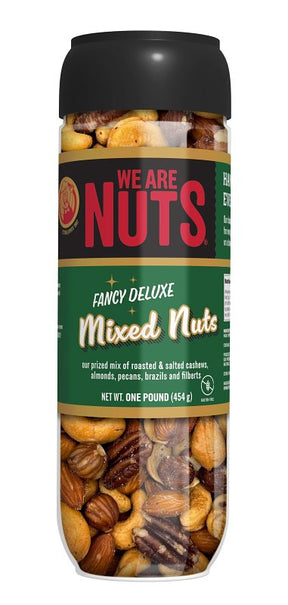 We Are Nuts 19024TJX Fancy Deluxe Mixed Nut, Roasted and Salted, 16 oz Jar, Pack of 12