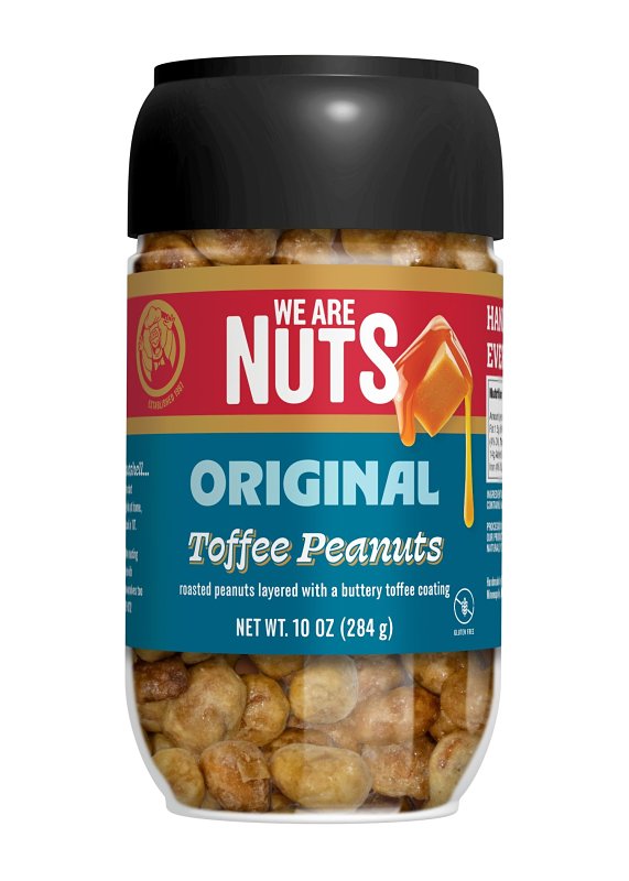 We Are Nuts 13011JX Peanut Snack, Original Toffee, 10 oz, Pack of 12