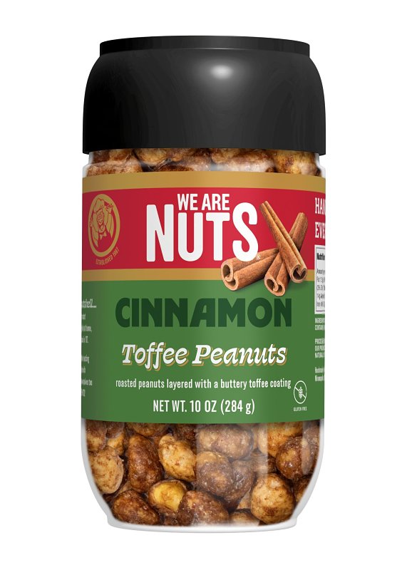 We Are Nuts 13010JX Peanut Snack, Cinnamon Toasted, 10 oz, Pack of 12