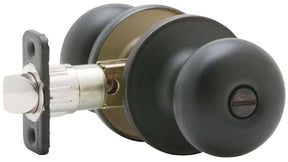 Dexter J Series J40V STR 716 Privacy Lockset, Round Design, Knob Handle, Aged Bronze, Metal, ADA Compliant