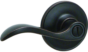 Schlage J Series J40VSEV716 Privacy Lever, Mechanical Lock, Aged Bronze, Metal, Residential, 3 Grade, ADA Compliant