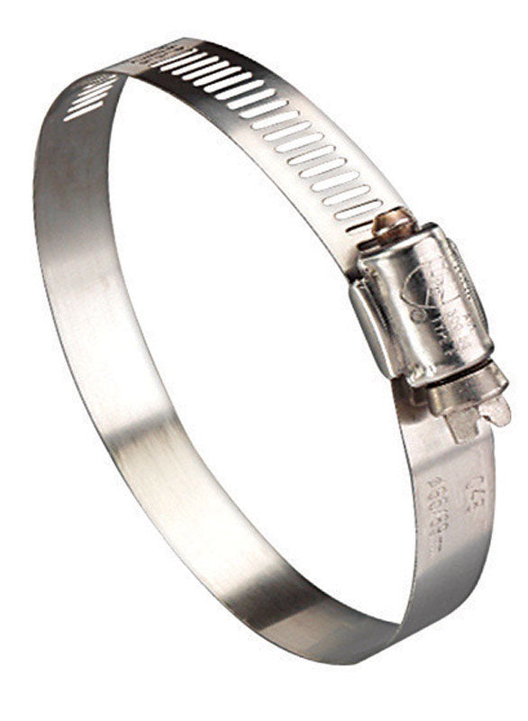 Ideal Tridon Hy Gear 1-1/4 in to 3-1/4 in. SAE 44 Silver Hose Clamp Stainless Steel Marine, Pack of 10