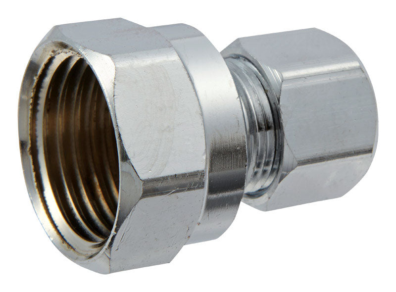 Ace 1/2 in. FPT X 3/8 in. D Compression Brass Straight Connector