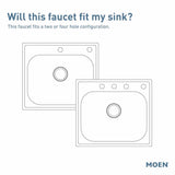 Moen Torrance One Handle Stainless Steel Kitchen Faucet Side Sprayer Included