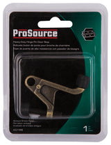 ProSource H20-B031C-PS Heavy-Duty Hinge Pin Door Stop, 2-3/4 in Projection, Die-Cast Zinc & Plastic, Antique Brass