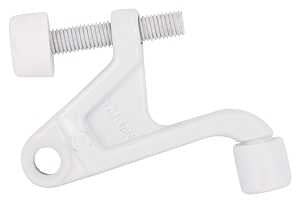 ProSource H6810017W-PS Heavy-Duty Hinge Pin Door Stop, 2-3/4 in Projection, Die-Cast Zinc & Plastic, White