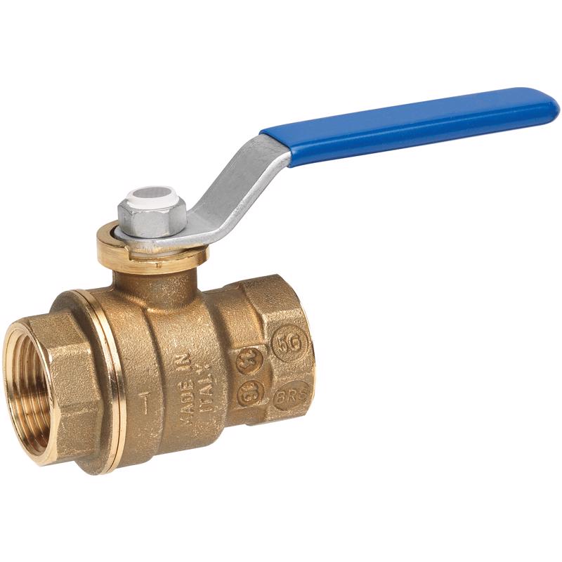 Homewerks 1/4 in. Brass FIP Ball Valve Full Port Quarter-Turn Lever For Water/Oil/Gas
