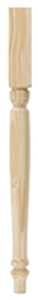 Waddell Farmhouse Series 2915 Table Leg, 21-1/4 in H, 2-1/4 in W, 2-1/4 in L, Wood, Natural, Sanded/Smooth