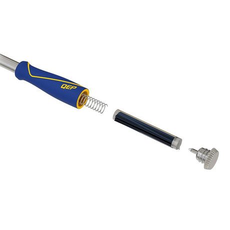 QEP 62920 Floor and Wall Scraper, 4 in W Blade, Stainless Steel Blade, Non-Slip Handle, Plastic Handle