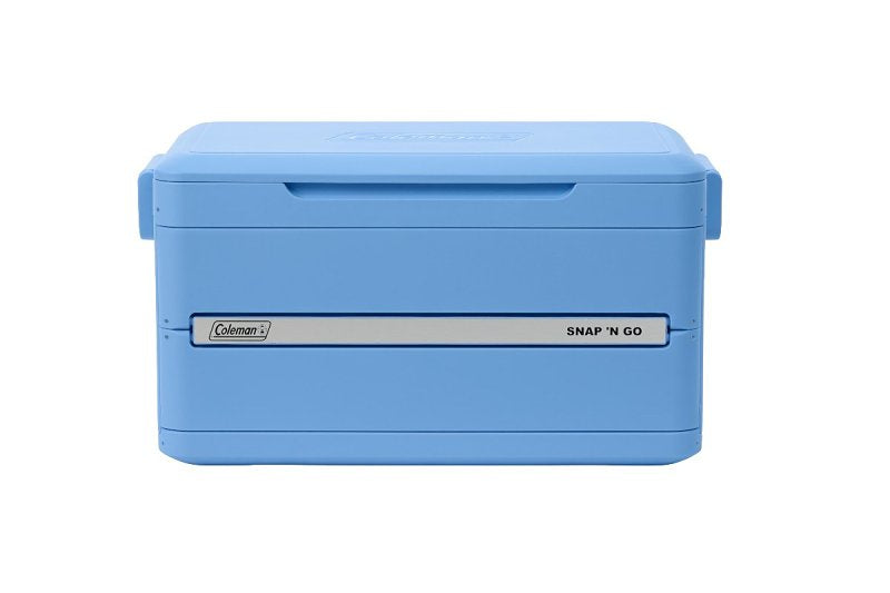 Coleman Snap 'N Go Series 2226072 Collapsible Hard Cooler, 35 qt Cooler, Polypropylene, Blue Sky, 48 hr Ice Retention