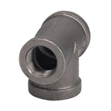 STZ Industries 3/4 in. FIP each X 3/4 in. D FIP 1 in. D FIP Black Malleable Iron Reducing Tee