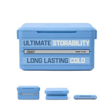 Coleman Snap 'N Go Series 2227723 Collapsible Hard Cooler, 45 qt Cooler, Polypropylene, Sapphire, 55 hr Ice Retention