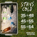Coleman Snap 'N Go Series 2227723 Collapsible Hard Cooler, 45 qt Cooler, Polypropylene, Sapphire, 55 hr Ice Retention
