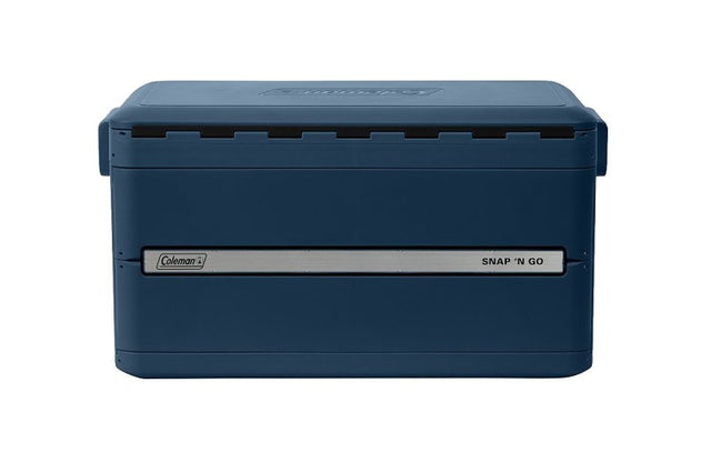 Coleman Snap 'N Go Series 2227723 Collapsible Hard Cooler, 45 qt Cooler, Polypropylene, Sapphire, 55 hr Ice Retention