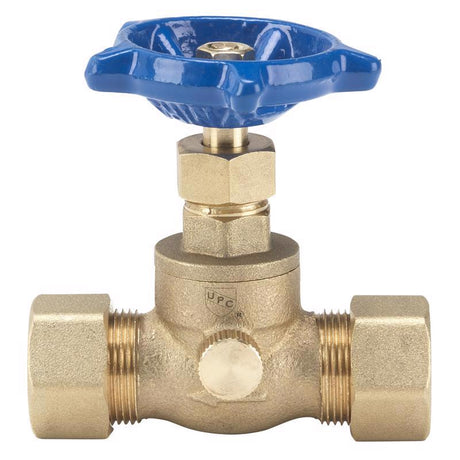 Homewerks 3/4 in. Compression X 3/4 in. Compression Brass Stop and Waste Valve