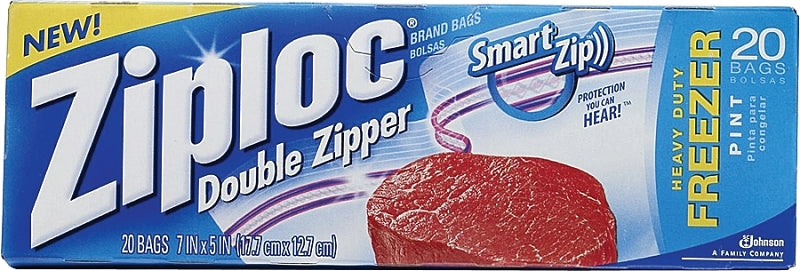 ZIPLOC FREEZER BAG PINT 20 CT