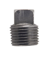 Billco Corporation 3/8 in. MPT Black Steel 0.495 in. L Square Head Plug, Pack of 5