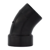 Charlotte Pipe 3 in. Hub X 3 in. D Hub ABS 45 Degree Elbow