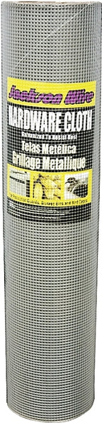 Jackson Wire 11 05 38 13 Hardware Cloth, 100 ft L, 36 in W, 23 ga Gauge, Square Mesh, 1/4 x 1/4 in Mesh, Galvanized