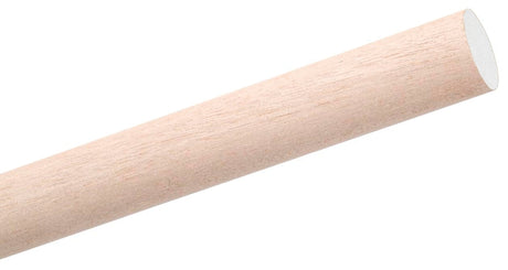 Waddell 6308UB Dowel Rod, Round, 1/2 in Dia, 36 in L, Hardwood, Pack of 20