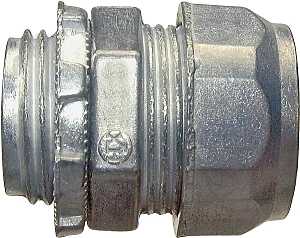 Halex 22212 EMT Connector, 3/4 in Compression, Zinc - 5/BAG