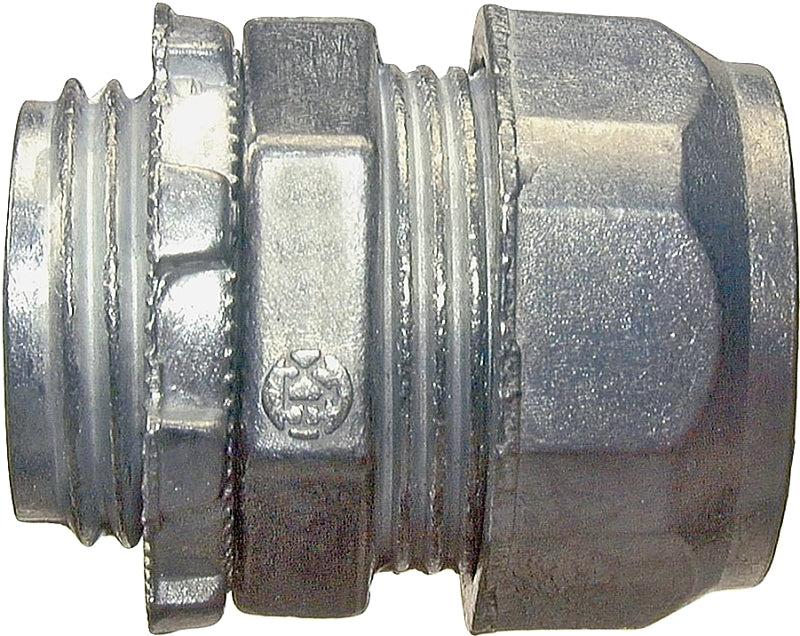 Halex 22212 EMT Connector, 3/4 in Compression, Zinc - 5/BAG
