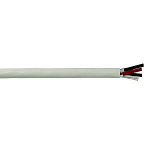Cobra Wire B6W12T40100FT Tinned Copper Round 4-Conductor Wire, 12/4, 100', White