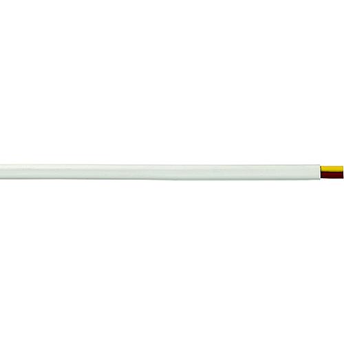 Cobra Wire B7W12T20250FT Tinned Copper Flat Duplex Safety Wire, 12/2, 250', White