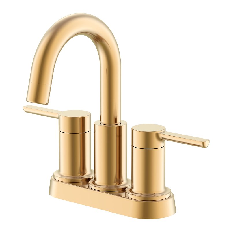 Boston Harbor 25PB019-008 Lavatory Faucet, 2-Faucet Handle, Champagne Gold