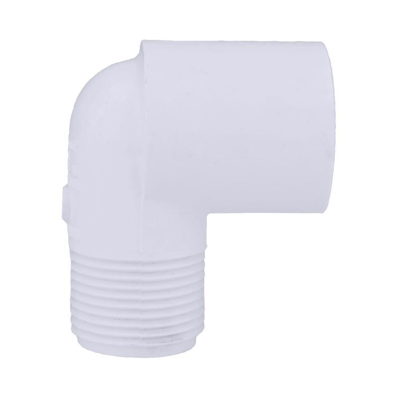 Charlotte Pipe Schedule 40 3/4 in. Slip X 3/4 in. D MPT PVC Street Elbow 1 pk, Pack of 25