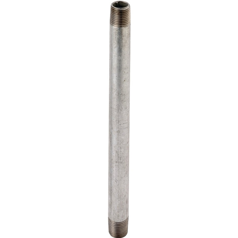 ProSource GN 1X18-S Pipe Nipple, 1 in, Threaded, Steel, 18 in L