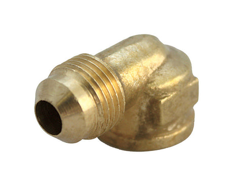 JMF Company 1/4 in. Flare X 1/8 in. D FPT Brass 90 Degree Elbow, Pack of 5