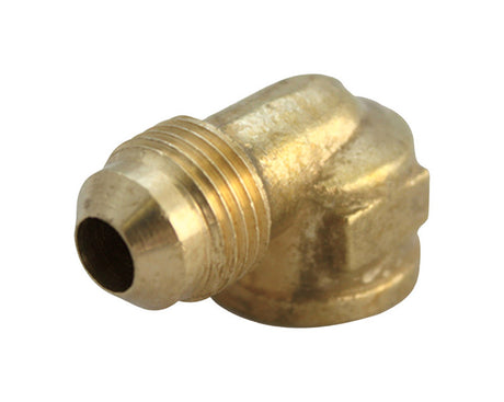 JMF Company 3/8 in. Flare X 1/4 in. D FPT Brass 90 Degree Elbow, Pack of 5