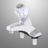 Home Plus Chrome Traditional Centerset Bathroom Sink Faucet 4 in.