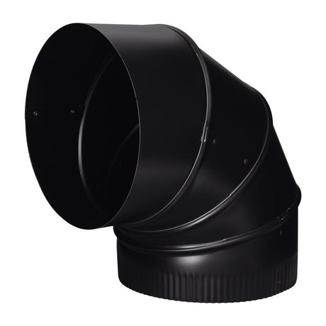 Imperial 8 in. D X 8 in. D Adjustable 90 deg Galvanized Steel Stove Pipe Elbow, Pack of 4