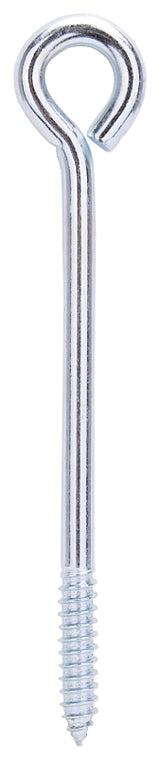ProSource LR258 Lag Screw Eye, 11.2 mm Thread, Screw Thread, 2 in L Thread, 1-7/16 in Dia Eye, 401 lb Working Load, Zinc, Pack of 10