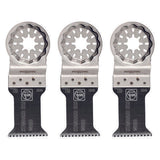 Fein Starlock 1-3/8 in. X 1-3/8 in. L Steel E-Cut Saw Blade 3 pk