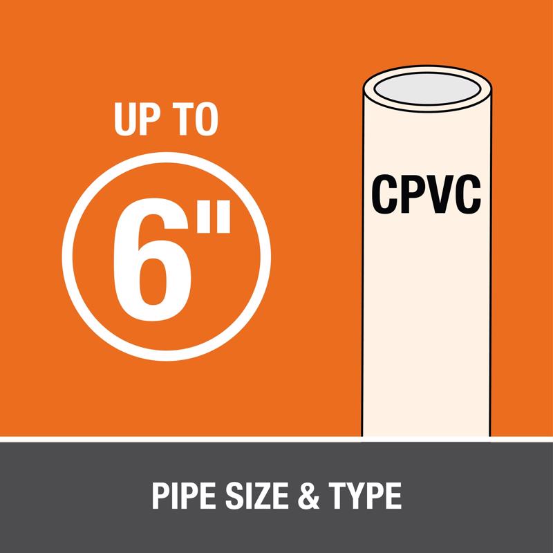 Oatey Lava Hot Orange Cut-In Cement For CPVC 8 oz