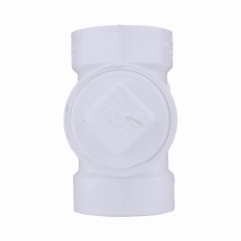 Charlotte Pipe 2 in. Hub X 2 in. D Hub PVC Cleanout Tee 1 pk