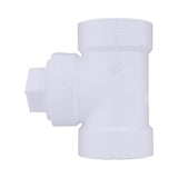 Charlotte Pipe 2 in. Hub X 2 in. D Hub PVC Cleanout Tee 1 pk