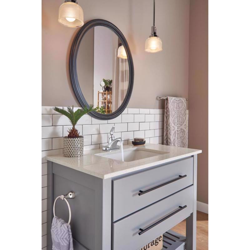 Delta Foundations Stainless Steel Traditional Pop-up Bathroom Sink Faucet 4 in.