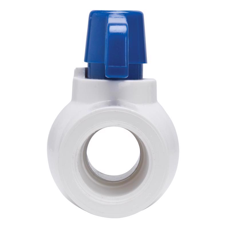 Homewerks 1-1/4 in. PVC FIP Ball Valve Full Port Quarter-Turn Lever For Non-Potable Water