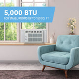 Perfect Aire 5PMC5000 Air Conditioner, 115 V, 5000 Btu Cooling, 100 to 150 sq-ft Coverage Area, Mechanical Control